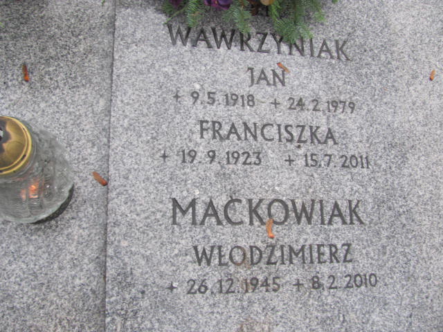 Franciszka Wawrzyniak 1923 Szamotuły - Grobonet - Wyszukiwarka osób pochowanych