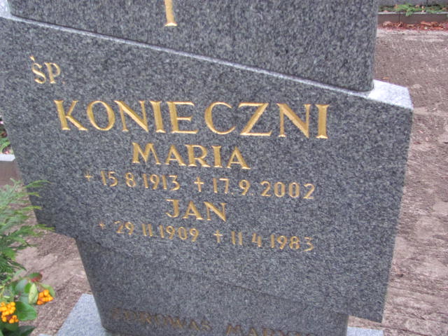 Maria Konieczna 1913 Szamotuły - Grobonet - Wyszukiwarka osób pochowanych