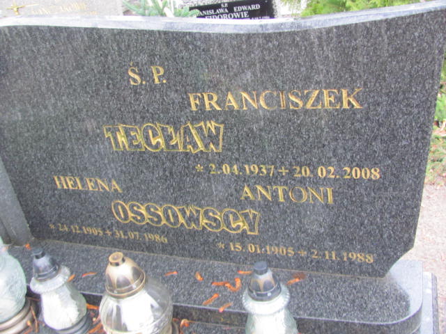 Helena Ossowska 1905 Szamotuły - Grobonet - Wyszukiwarka osób pochowanych