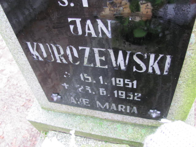 Jan Kurczewski 1951 Szamotuły - Grobonet - Wyszukiwarka osób pochowanych