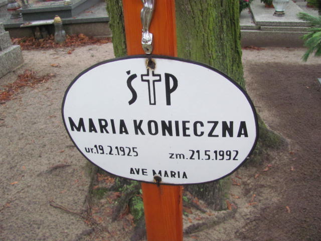 Maria Konieczna 1925 Szamotuły - Grobonet - Wyszukiwarka osób pochowanych