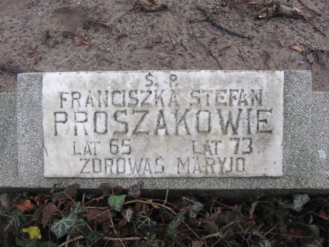Franciszka Proszak Szamotuły - Grobonet - Wyszukiwarka osób pochowanych