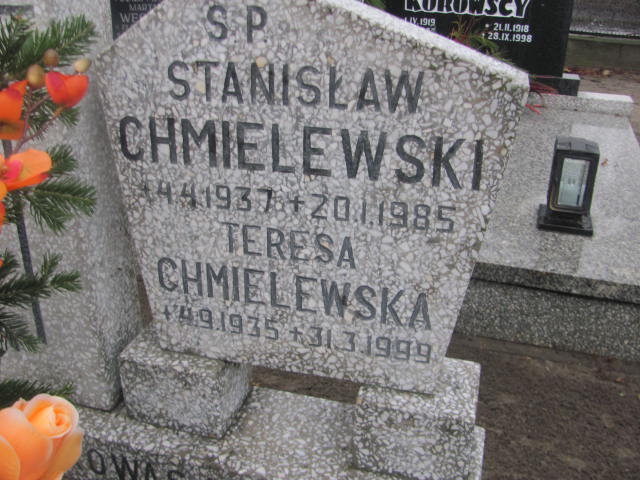 Stanisław Chmielewski 1937 Szamotuły - Grobonet - Wyszukiwarka osób pochowanych