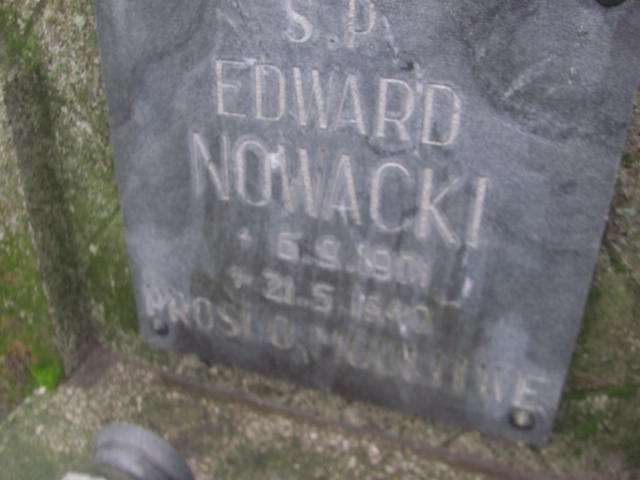 Edward Nowacki 1901 Szamotuły - Grobonet - Wyszukiwarka osób pochowanych
