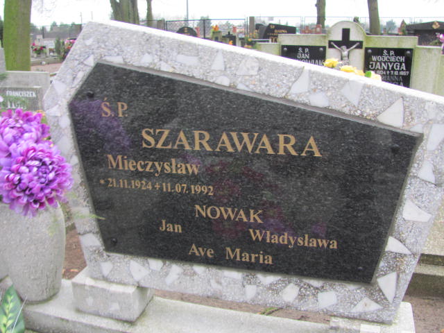 Mieczysław Szarawara 1924 Szamotuły - Grobonet - Wyszukiwarka osób pochowanych