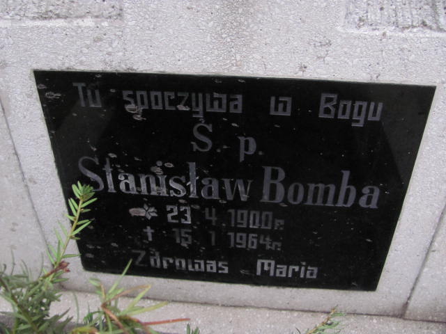 Stanisław Bomba 1900 Szamotuły - Grobonet - Wyszukiwarka osób pochowanych