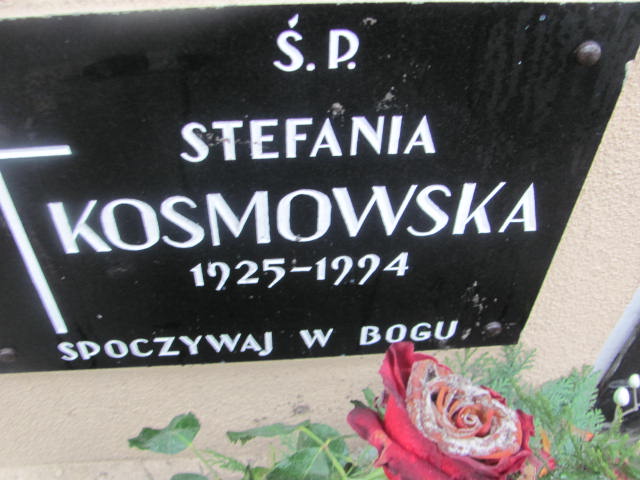 Stefania Kosmowska 1924 Szamotuły - Grobonet - Wyszukiwarka osób pochowanych