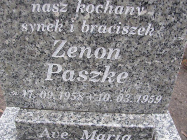 Zenon Paszke 1958 Szamotuły - Grobonet - Wyszukiwarka osób pochowanych