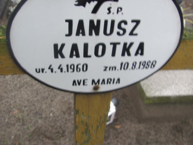 Janusz Kalotka 1960 Szamotuły - Grobonet - Wyszukiwarka osób pochowanych