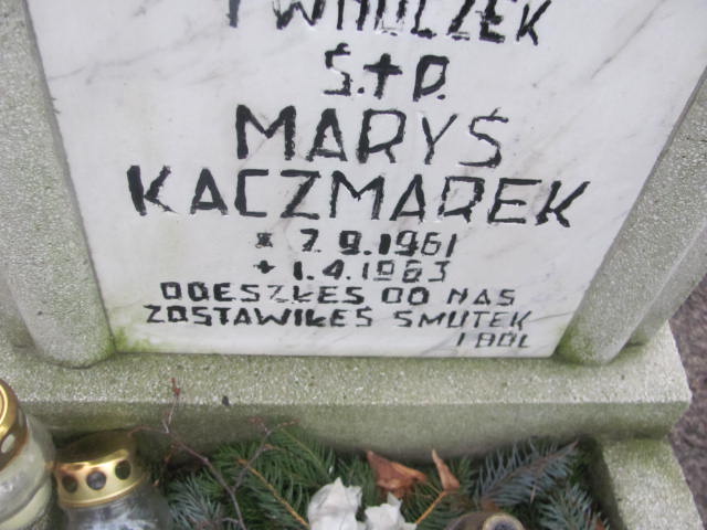 Maria Kaczmarek 1961 Szamotuły - Grobonet - Wyszukiwarka osób pochowanych
