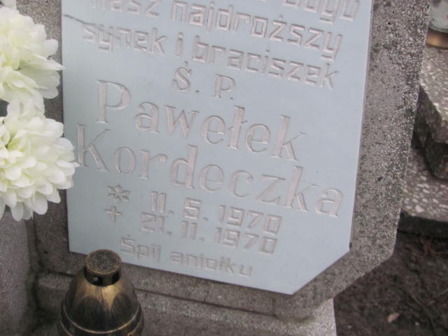 Paweł Kordeczka 1970 Szamotuły - Grobonet - Wyszukiwarka osób pochowanych