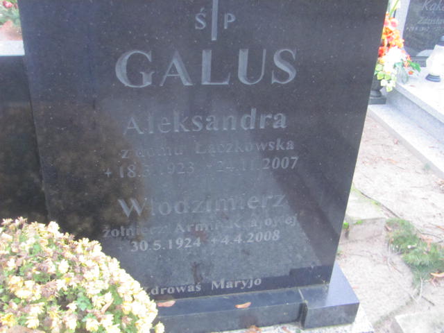 Włodzimierz Galus 1924 Szamotuły - Grobonet - Wyszukiwarka osób pochowanych