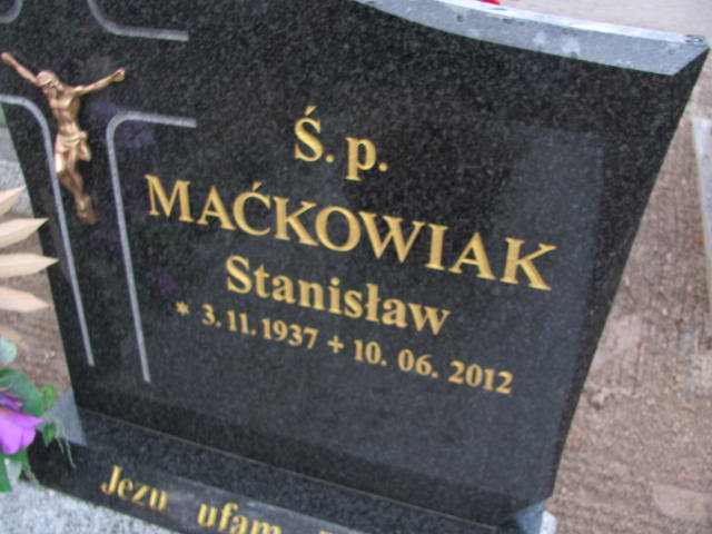 Stanisław Maćkowiak 1937 Szamotuły - Grobonet - Wyszukiwarka osób pochowanych