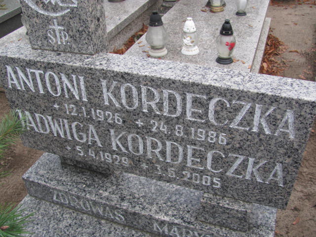 Jadwiga Kordeczka 1929 Szamotuły - Grobonet - Wyszukiwarka osób pochowanych