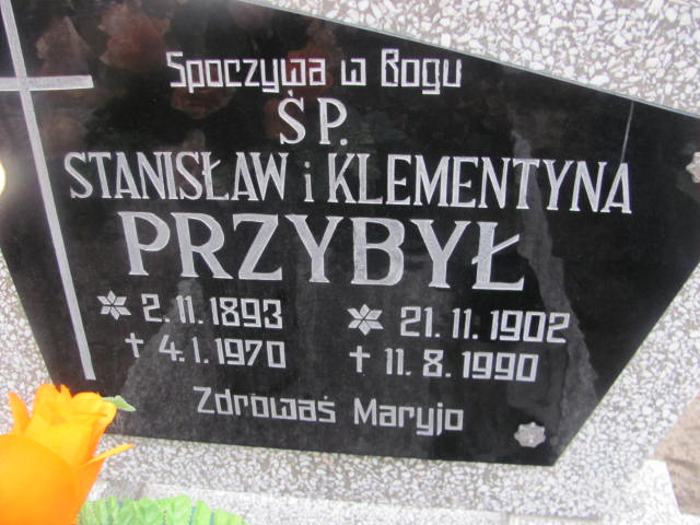 Klementyna Przybył 1902 Szamotuły - Grobonet - Wyszukiwarka osób pochowanych