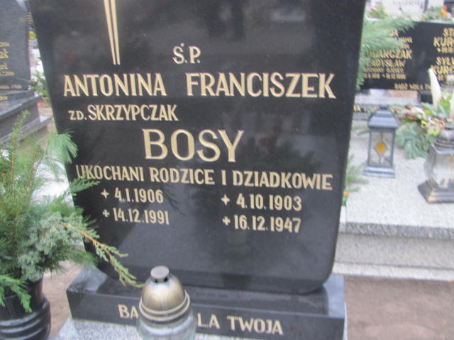 Antonina Bosa 1906 Szamotuły - Grobonet - Wyszukiwarka osób pochowanych