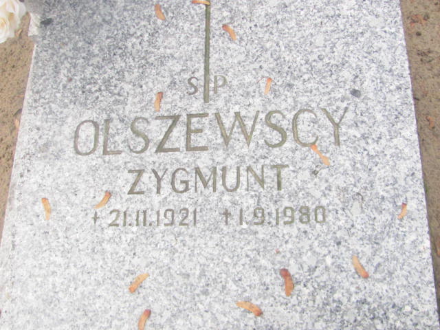 Zygmunt Olszewski 1921 Szamotuły - Grobonet - Wyszukiwarka osób pochowanych