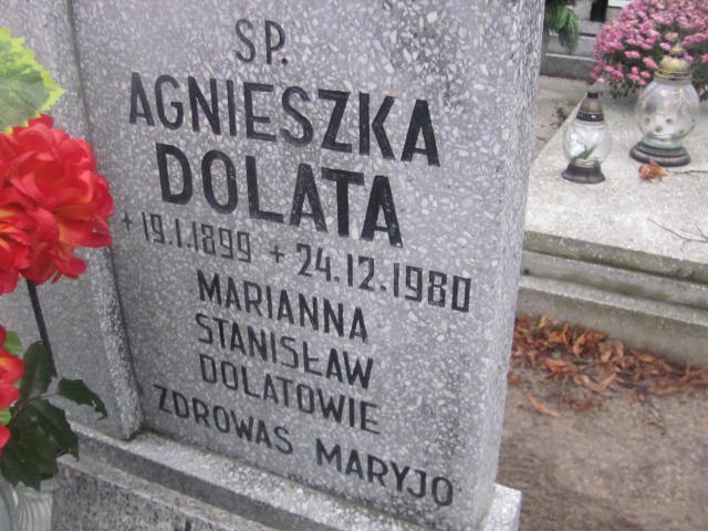 Agnieszka Dolata 1899 Szamotuły - Grobonet - Wyszukiwarka osób pochowanych