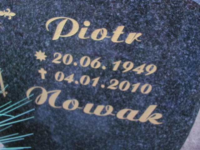 Piotr Nowak 1949 Szamotuły - Grobonet - Wyszukiwarka osób pochowanych