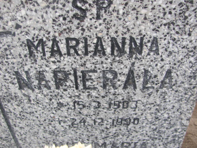 Marianna Napierała 1903 Szamotuły - Grobonet - Wyszukiwarka osób pochowanych