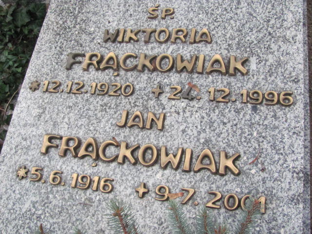 Wiktoria Frąckowiak 1920 Szamotuły - Grobonet - Wyszukiwarka osób pochowanych