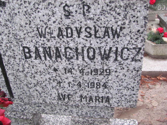 Władysław Banachowicz 1929 Szamotuły - Grobonet - Wyszukiwarka osób pochowanych