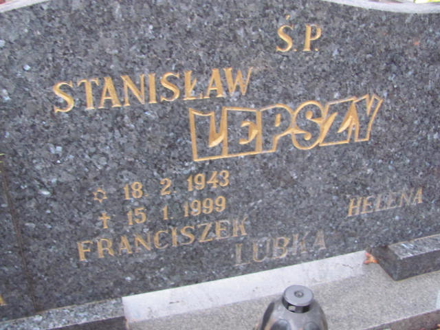 Stanisław Lepszy 1943 Szamotuły - Grobonet - Wyszukiwarka osób pochowanych