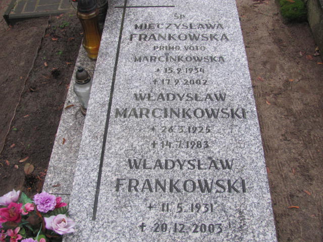 Mieczysława Frankowska 1934 Szamotuły - Grobonet - Wyszukiwarka osób pochowanych