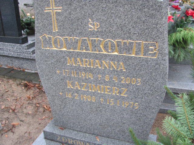 Kazimierz Nowak 1908 Szamotuły - Grobonet - Wyszukiwarka osób pochowanych