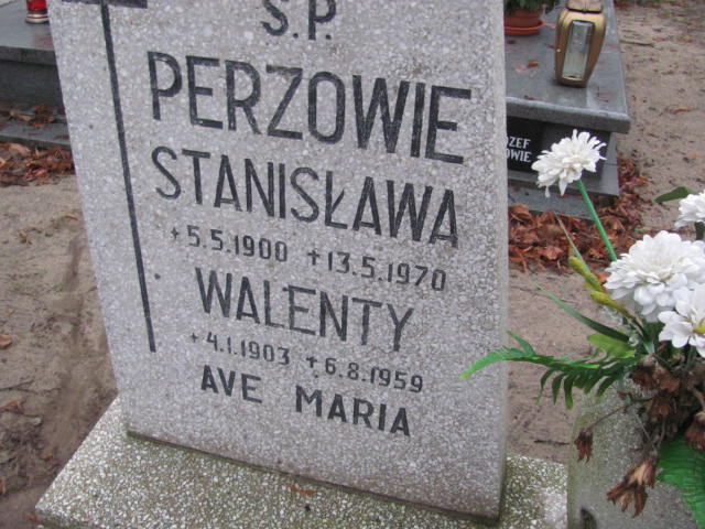 Walenty Perz 1903 Szamotuły - Grobonet - Wyszukiwarka osób pochowanych