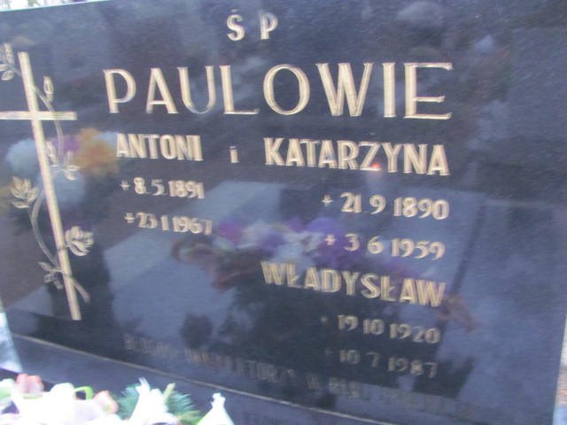 Grób Katarzyna Paul