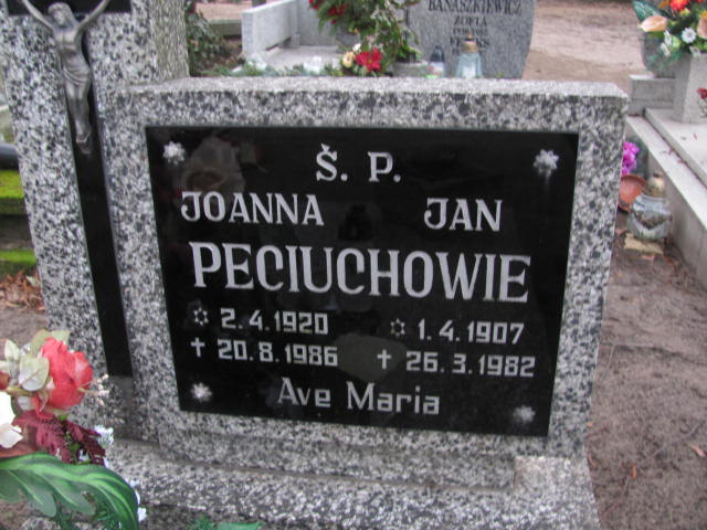 Jan Peciuch 1907 Szamotuły - Grobonet - Wyszukiwarka osób pochowanych