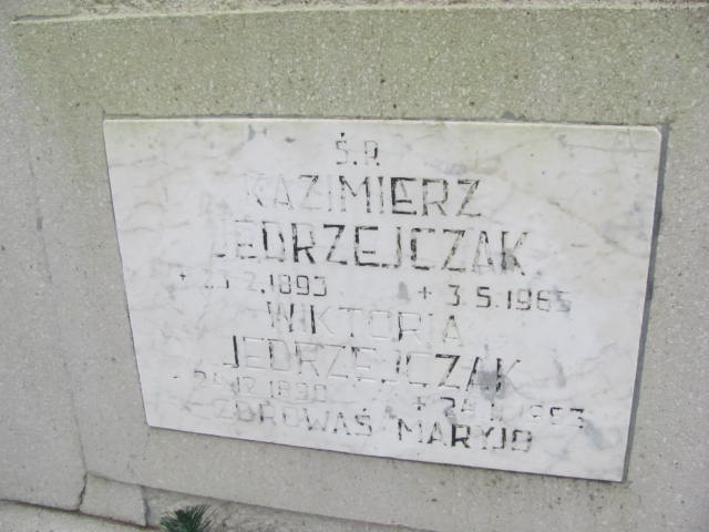 Wiktoria Jędrzejczak 1890 Szamotuły - Grobonet - Wyszukiwarka osób pochowanych