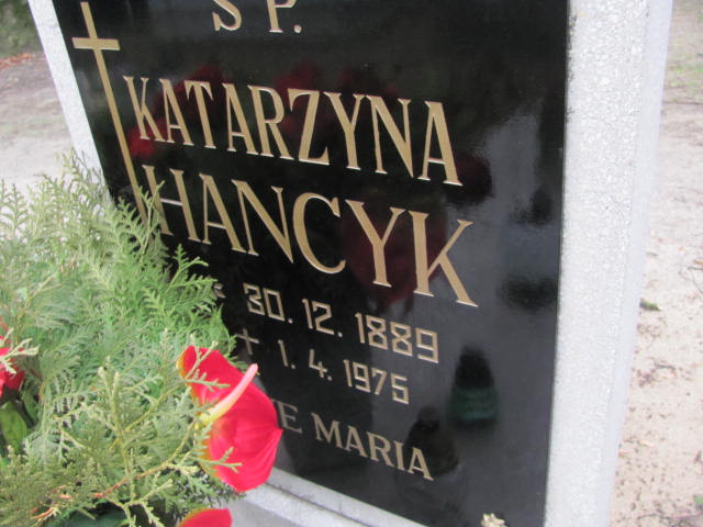 Katarzyna Hancyk 1889 Szamotuły - Grobonet - Wyszukiwarka osób pochowanych