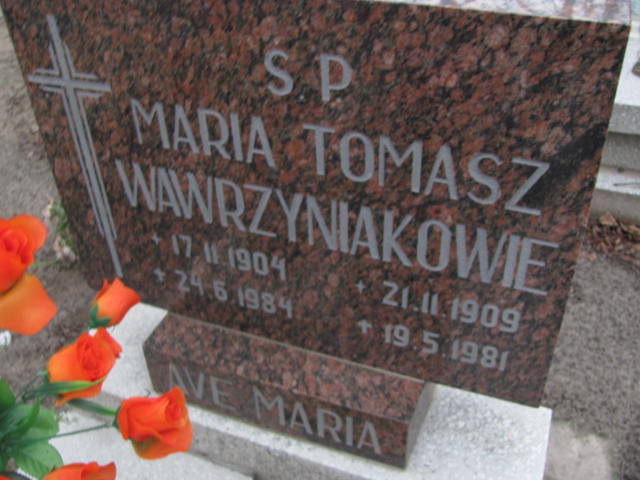 Tomasz Wawrzyniak 1909 Szamotuły - Grobonet - Wyszukiwarka osób pochowanych