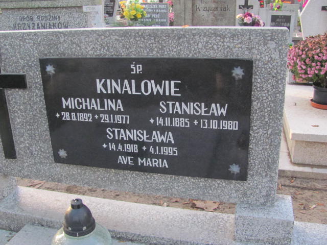 Stanisława Kinal 1918 Szamotuły - Grobonet - Wyszukiwarka osób pochowanych