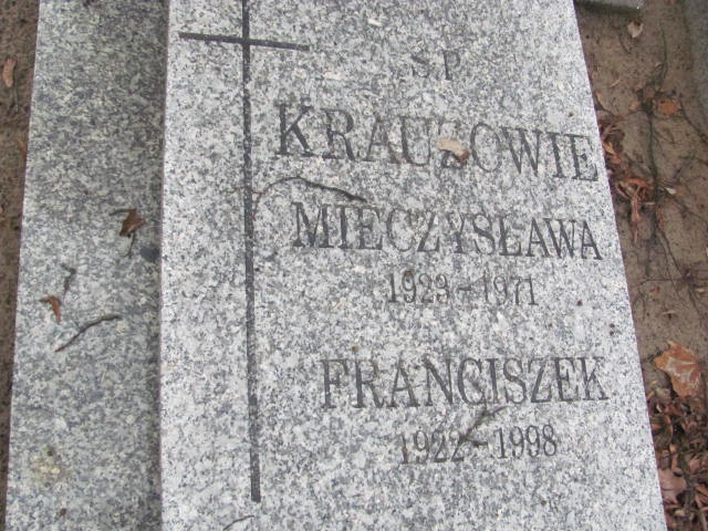 Franciszek Krauze 1921 Szamotuły - Grobonet - Wyszukiwarka osób pochowanych