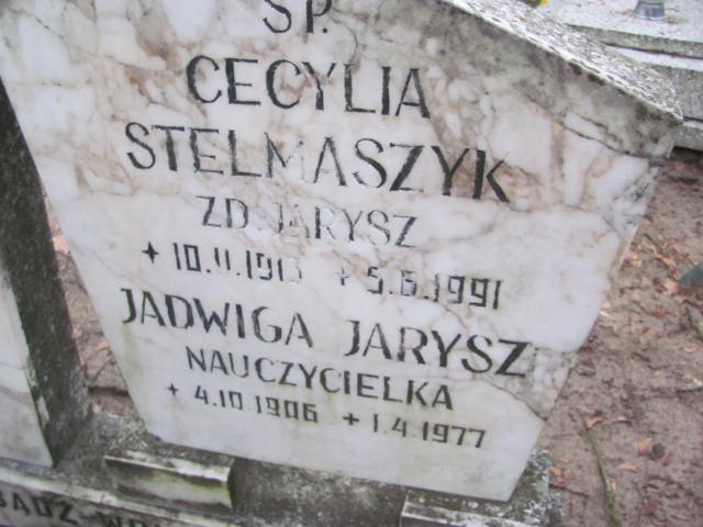 Jadwiga Jarysz 1906 Szamotuły - Grobonet - Wyszukiwarka osób pochowanych