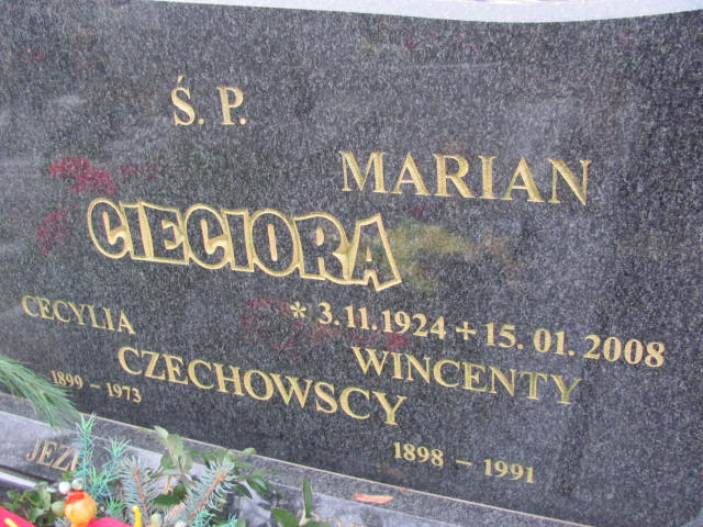 Marian Cieciora 1924 Szamotuły - Grobonet - Wyszukiwarka osób pochowanych
