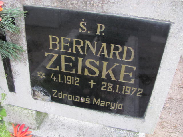 Bernard Zeiske 1912 Szamotuły - Grobonet - Wyszukiwarka osób pochowanych