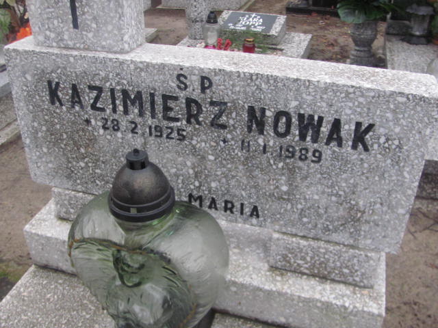 Kazimierz Nowak 1925 Szamotuły - Grobonet - Wyszukiwarka osób pochowanych