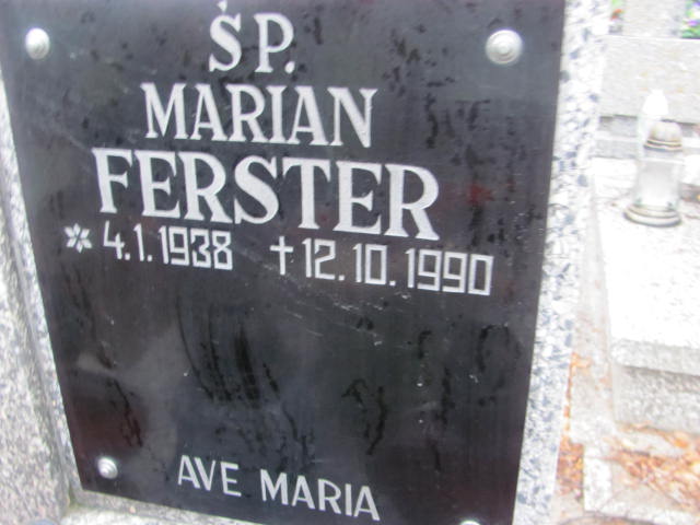 Marian Ferster 1938 Szamotuły - Grobonet - Wyszukiwarka osób pochowanych