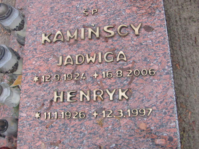 Henryk Kamiński 1926 Szamotuły - Grobonet - Wyszukiwarka osób pochowanych
