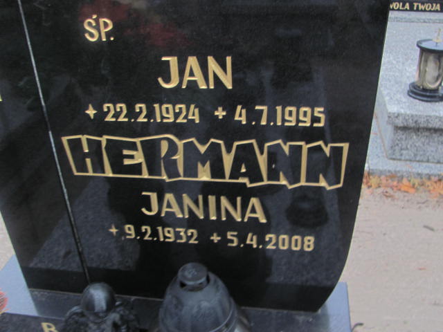 Janina Hermann 1932 Szamotuły - Grobonet - Wyszukiwarka osób pochowanych
