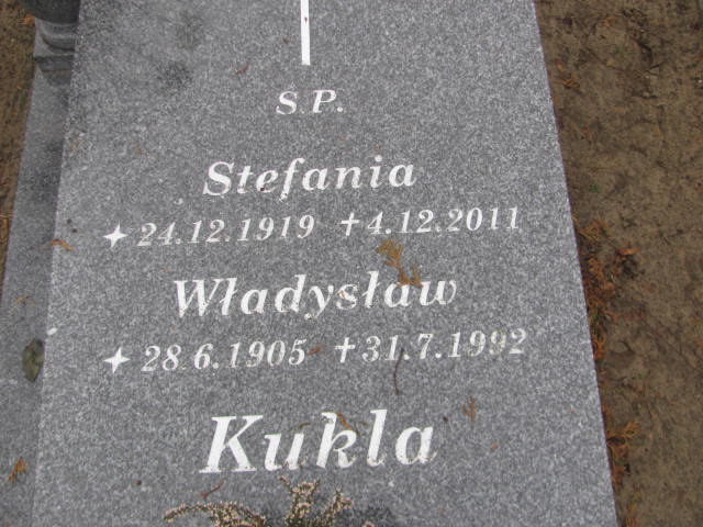Stefania Kukla 1919 Szamotuły - Grobonet - Wyszukiwarka osób pochowanych