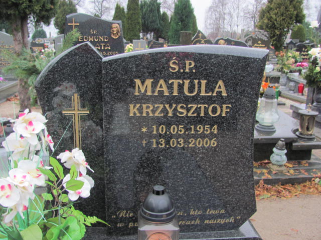 Dariusz Matula 1979 Szamotuły - Grobonet - Wyszukiwarka osób pochowanych