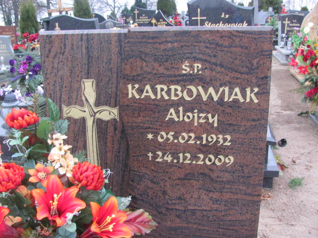 Alojzy Karbowiak 1932 Szamotuły - Grobonet - Wyszukiwarka osób pochowanych
