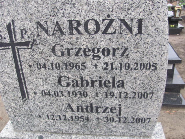 Gabriela Narożna 1930 Szamotuły - Grobonet - Wyszukiwarka osób pochowanych