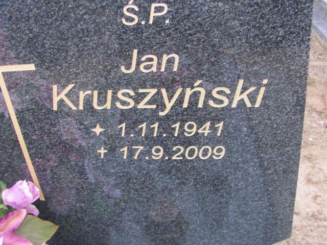 Jan Kruszyński 1941 Szamotuły - Grobonet - Wyszukiwarka osób pochowanych