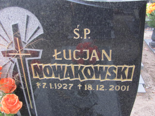 Łucjan Nowakowski 1927 Szamotuły - Grobonet - Wyszukiwarka osób pochowanych